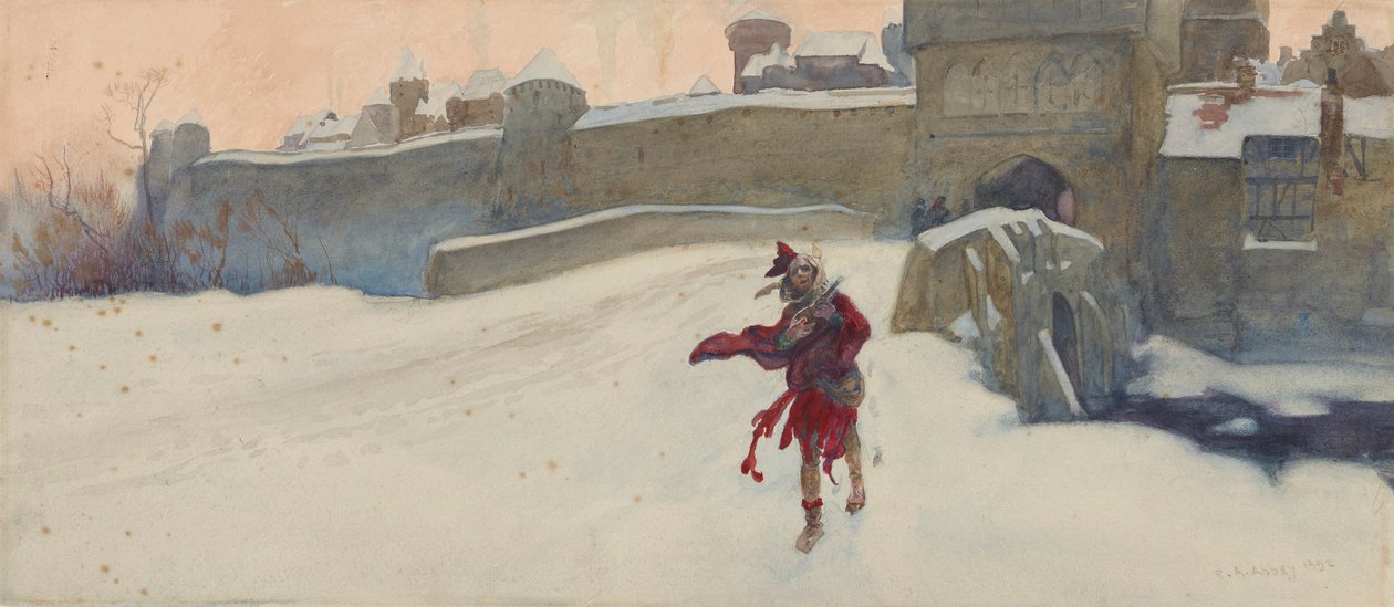 Kompozisyon çalışması by Edwin Austin Abbey