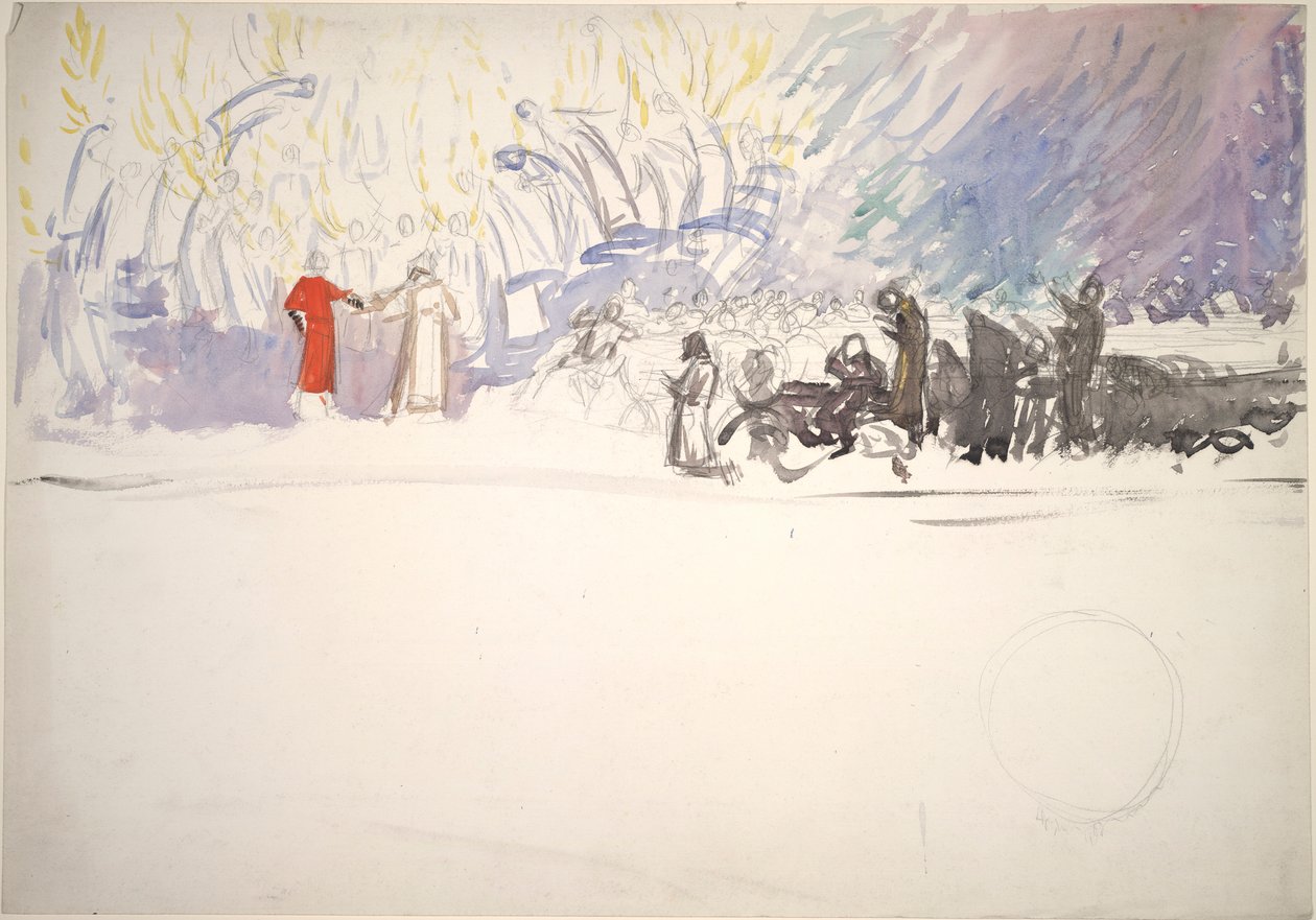 Kompozisyon çalışması by Edwin Austin Abbey