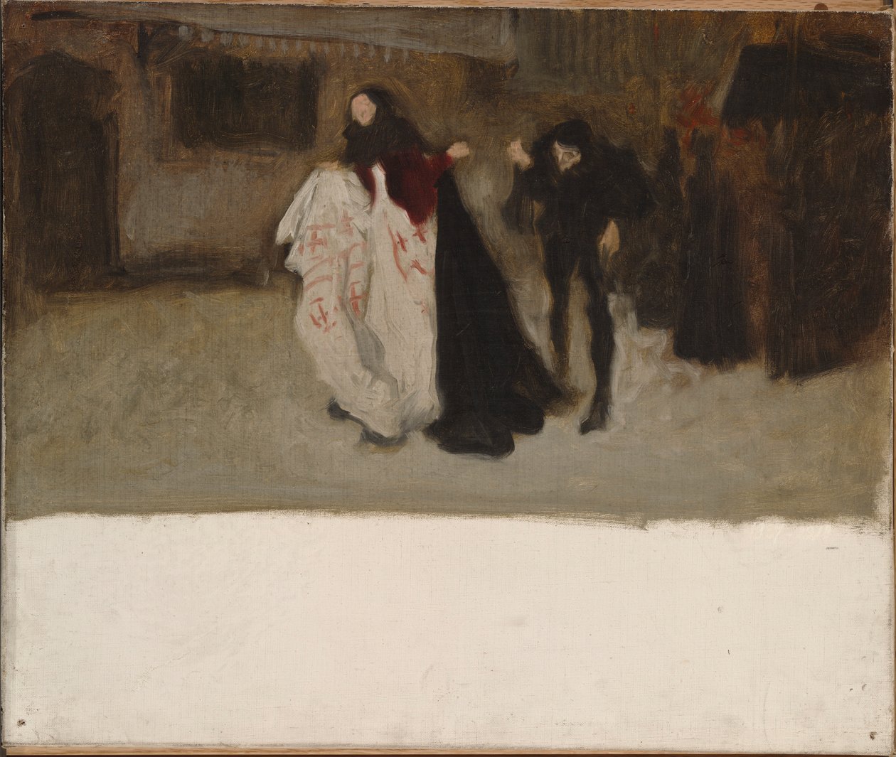 Richard, Gloucester Dükü ve Leydi Anne için Kompozisyon Çalışması by Edwin Austin Abbey