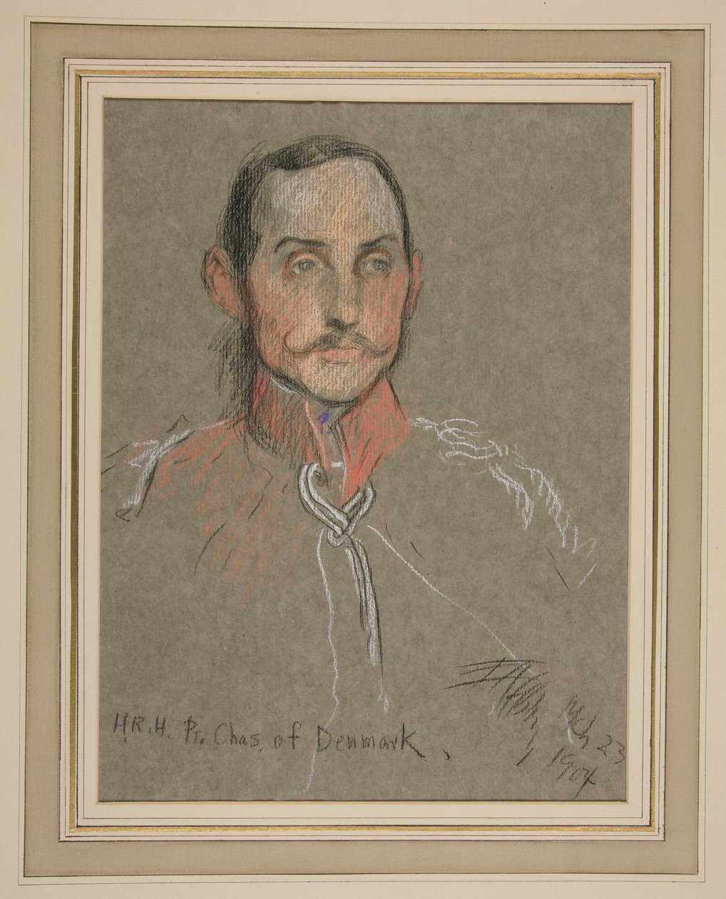Edward VII Portresinin Taç Giymesi: Danimarka Prensi Charles by Edwin Austin Abbey