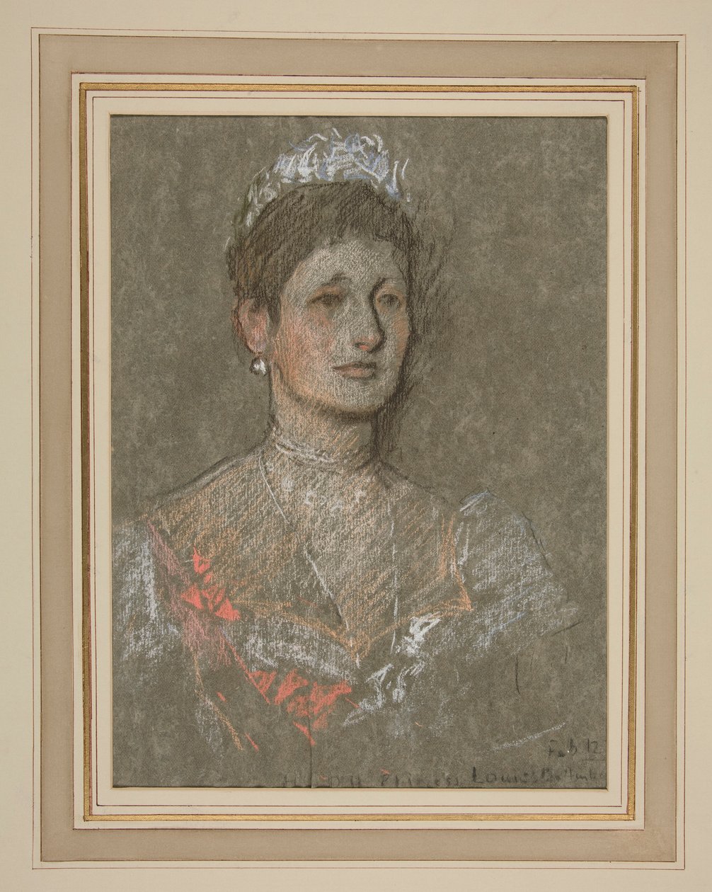 Edward VII Portresinin Taç Giymesi: Battenberg Prensesi Louise by Edwin Austin Abbey