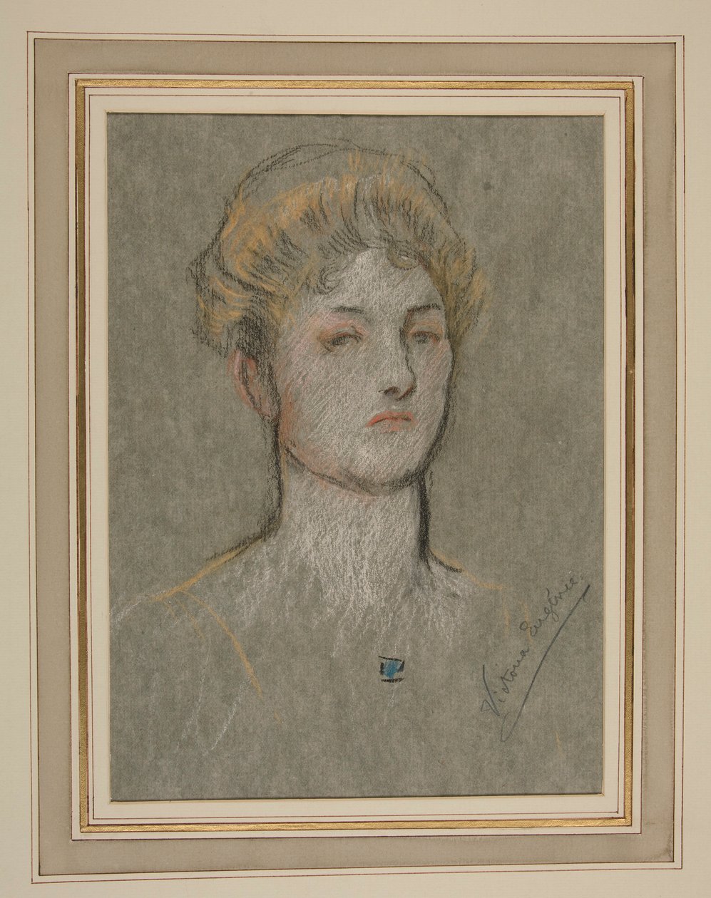 Edward VII Portresinin Taç Giymesi: Battenberg Prensesi Victoria Eugenia by Edwin Austin Abbey