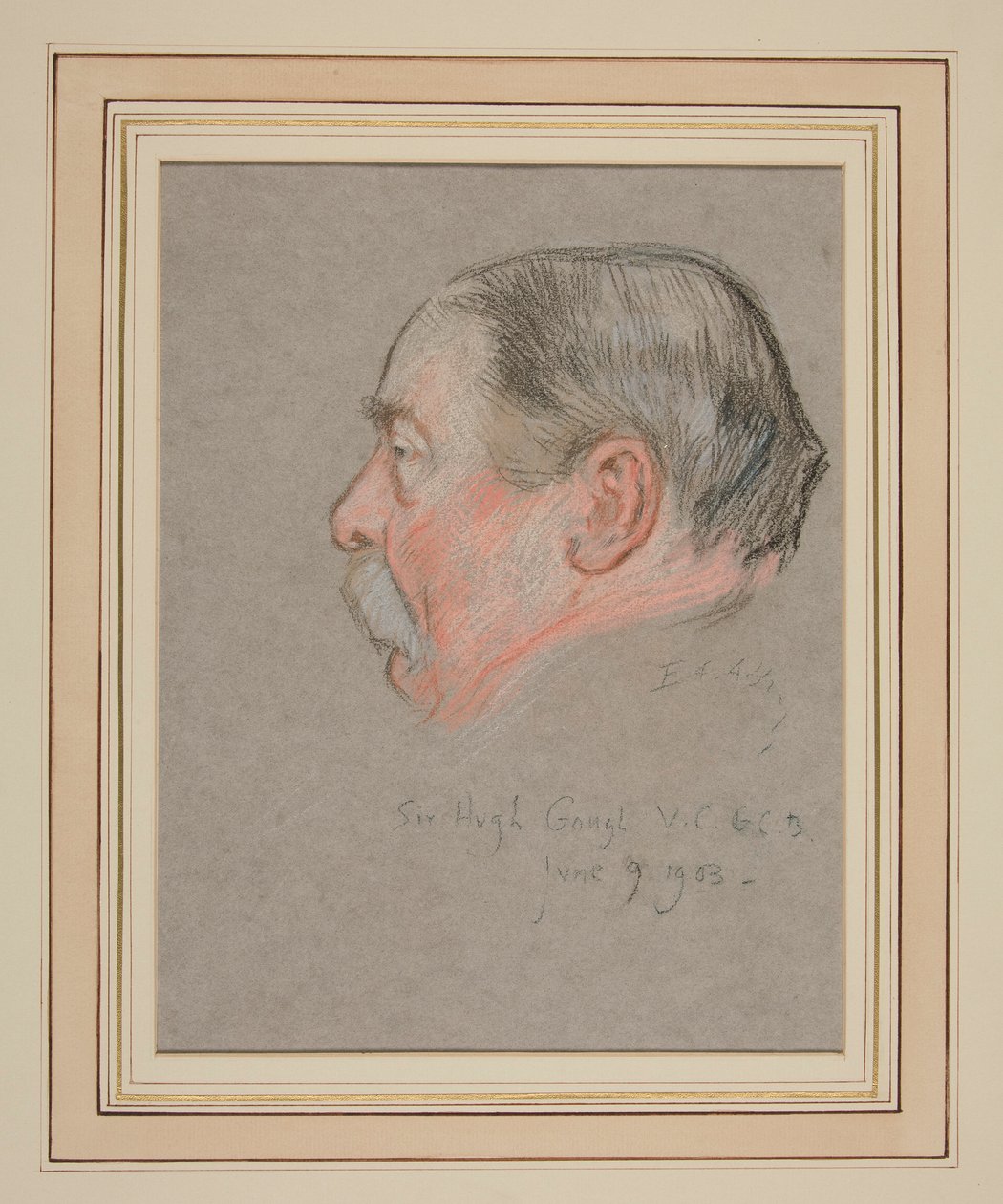 Edward VII Portresinin Taç Giymesi: Sir Hugh Henry Gough by Edwin Austin Abbey