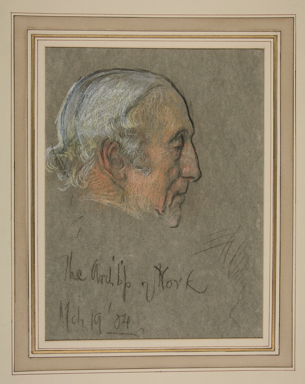 Edward VII Portresinin taç giyme töreni: William Dalrymple Maclagan, Başpiskopos by Edwin Austin Abbey