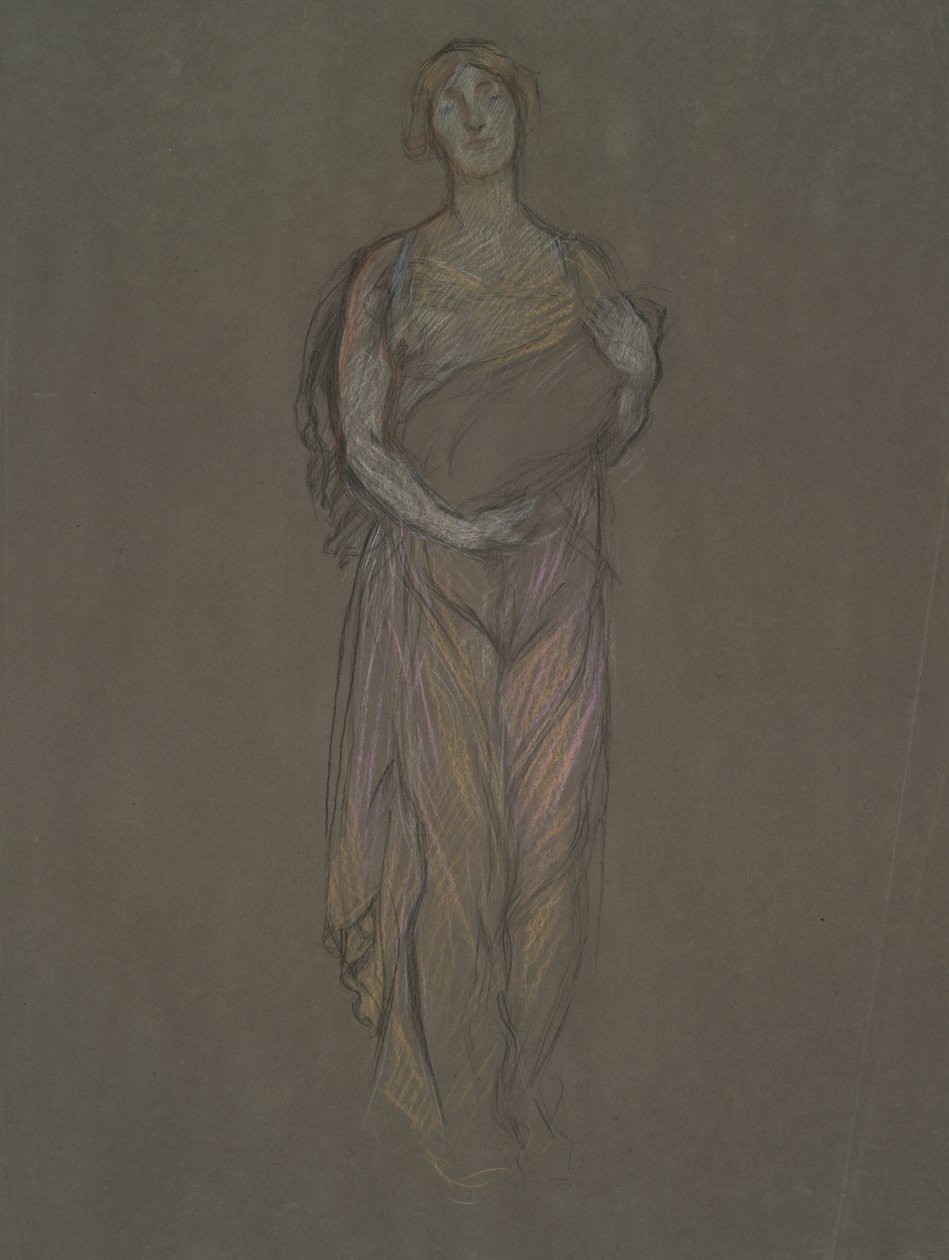 için erken çalışma by Edwin Austin Abbey