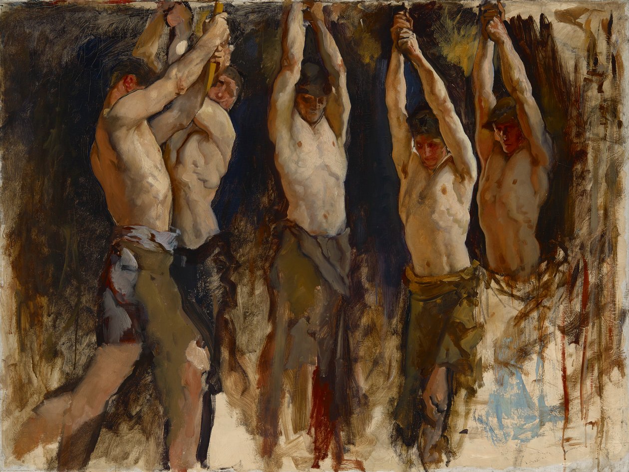 Figür Çalışması, The Spirit of Vulcan, Genius of the Workers in Iron and Steel, Rotunda, Pennsylvania Eyaleti Meclis Binası, Harrisburg by Edwin Austin Abbey