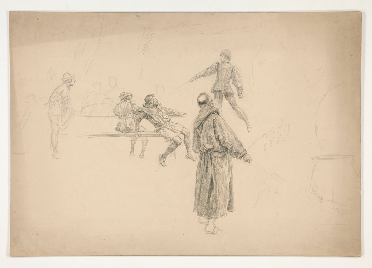 Şekil çizimi by Edwin Austin Abbey