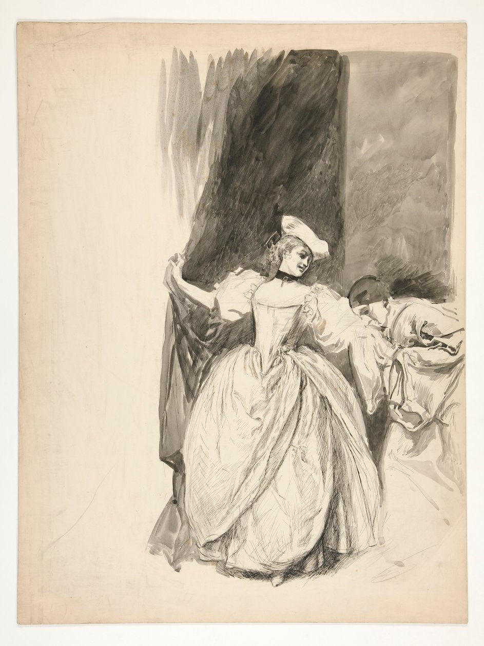 Şekil çalışması by Edwin Austin Abbey