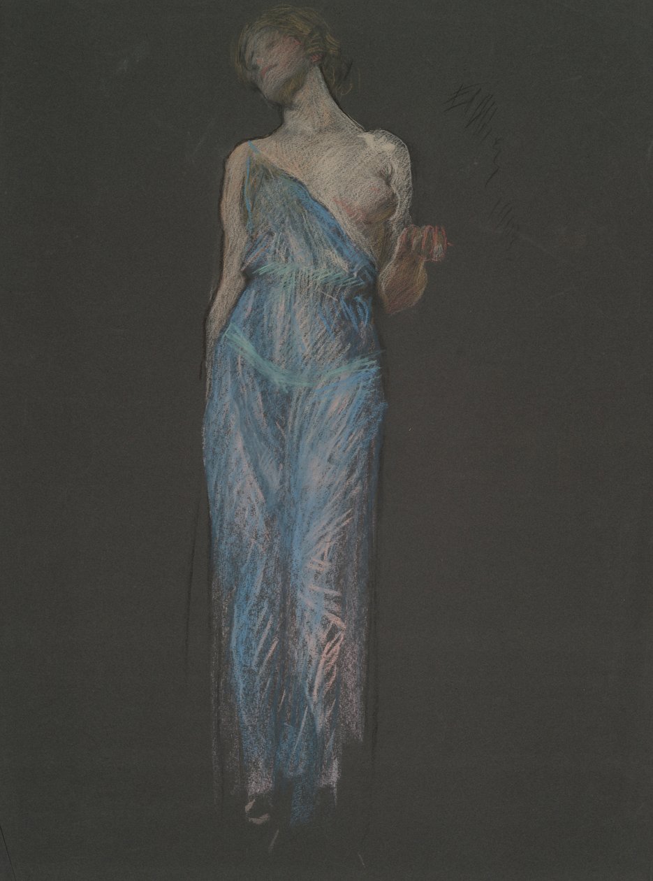 için şekil çalışması by Edwin Austin Abbey