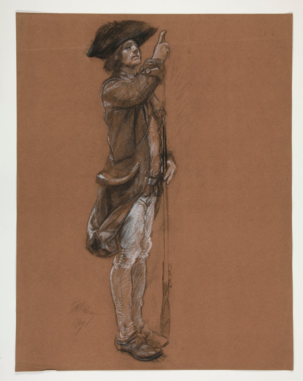 için şekil çalışması by Edwin Austin Abbey