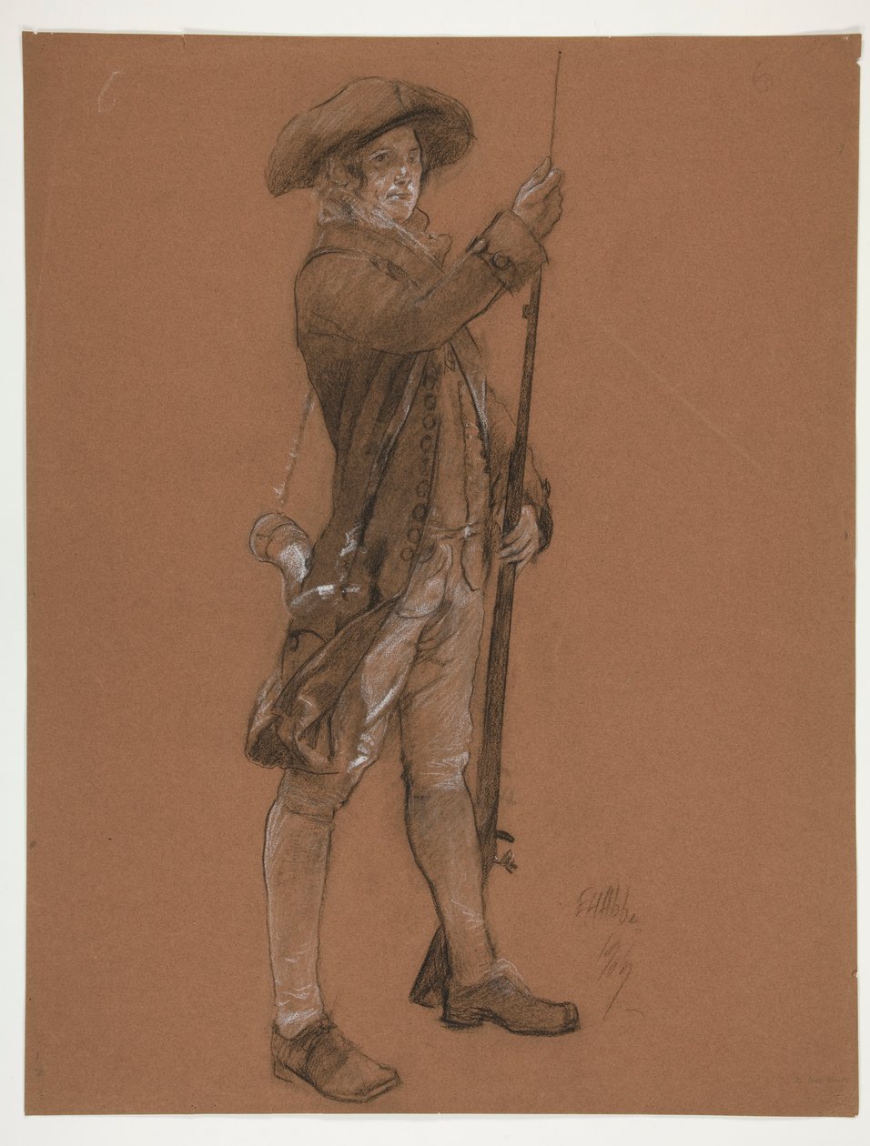 için şekil çalışması by Edwin Austin Abbey