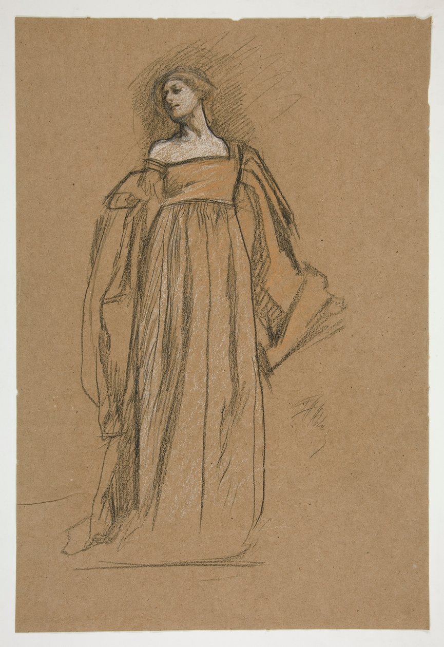 için şekil çalışması by Edwin Austin Abbey