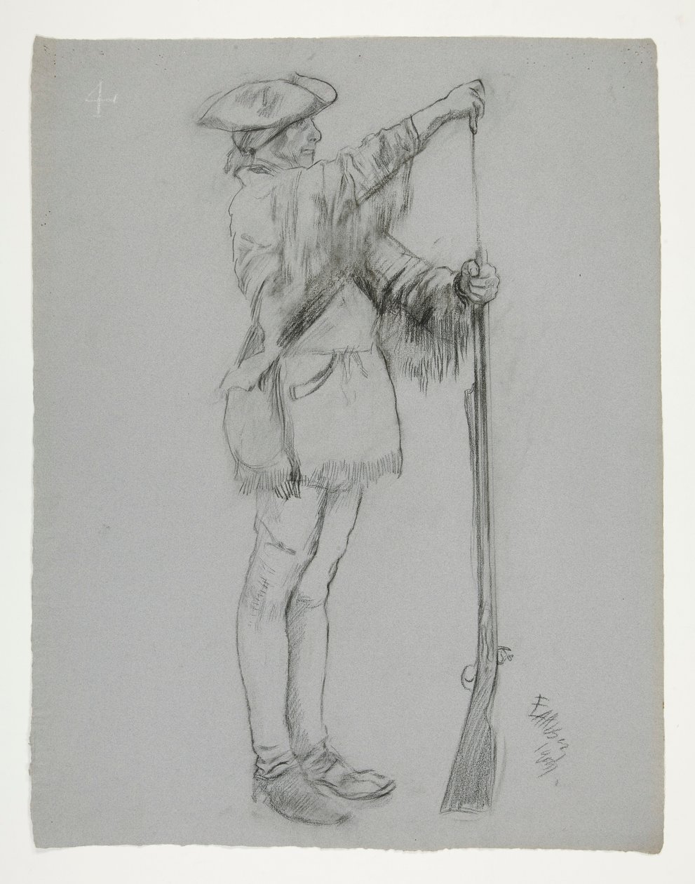 için şekil çalışması by Edwin Austin Abbey