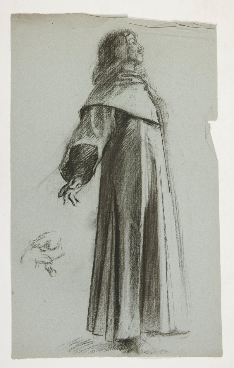 Kral Arthur için şekil çalışması by Edwin Austin Abbey