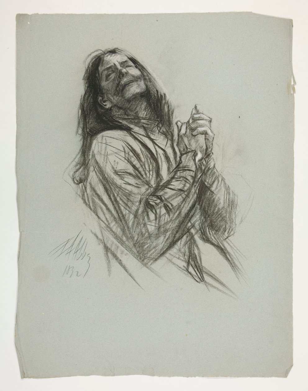 Kral Arthur için şekil çalışması by Edwin Austin Abbey