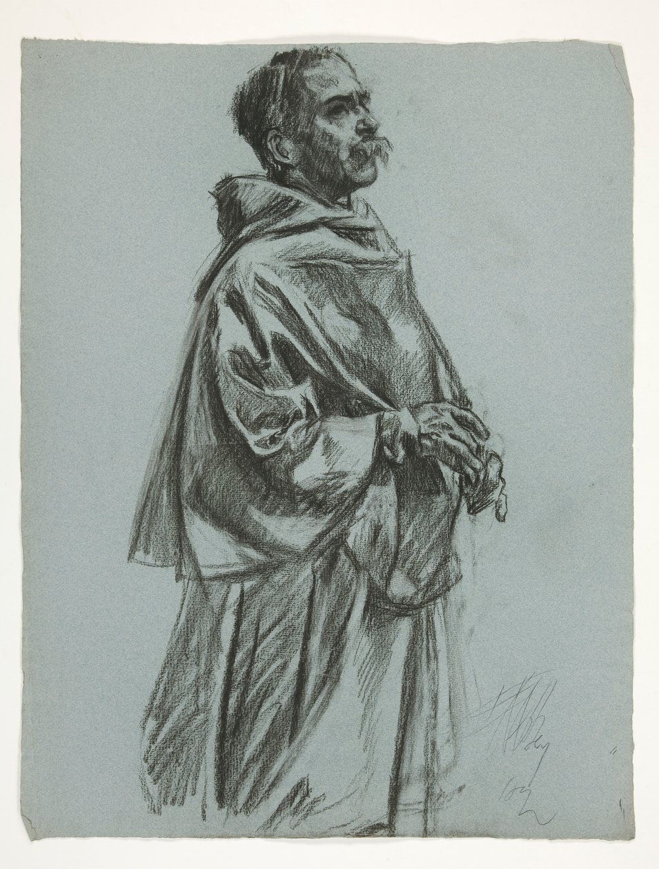 Kral Arthur için şekil çalışması by Edwin Austin Abbey