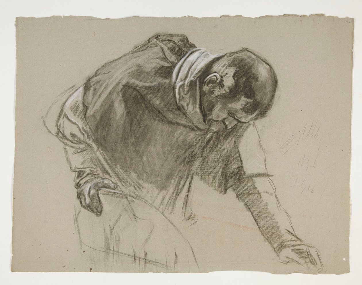Kral Arthur için şekil çalışması by Edwin Austin Abbey