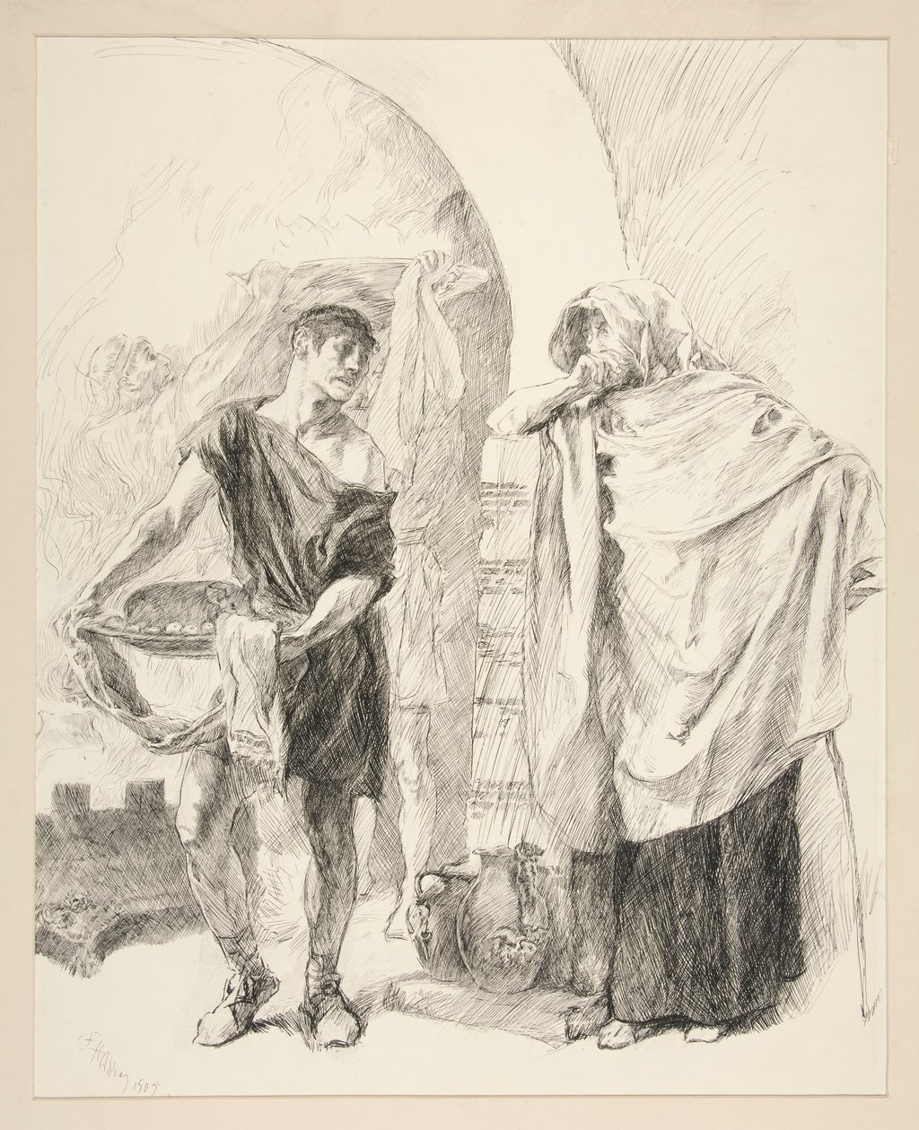 İlk Hizmetçi: by Edwin Austin Abbey