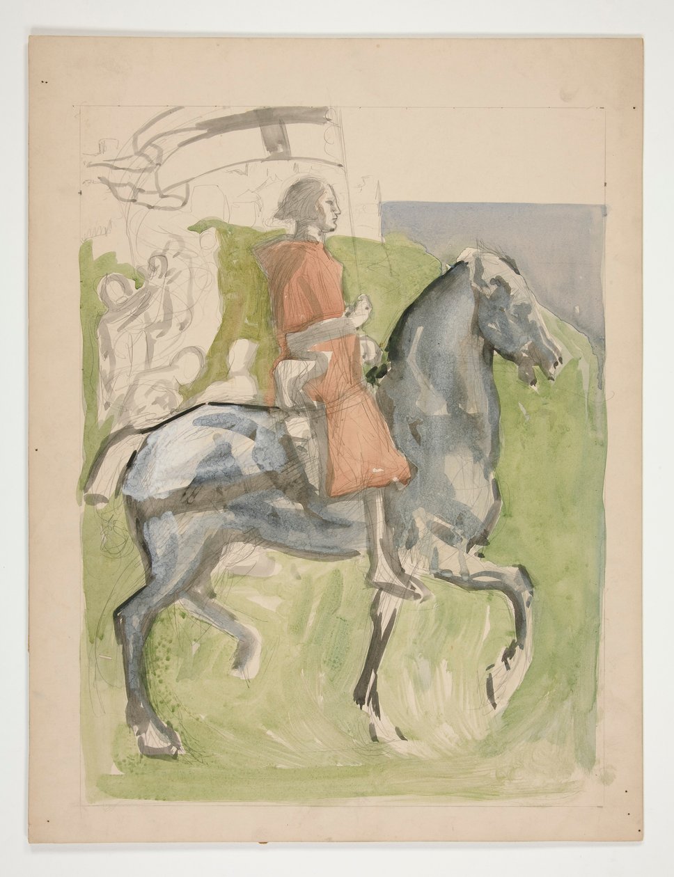 Galahad Ayrılıyor, Kutsal Kâse Arayışı için çalışma (1901