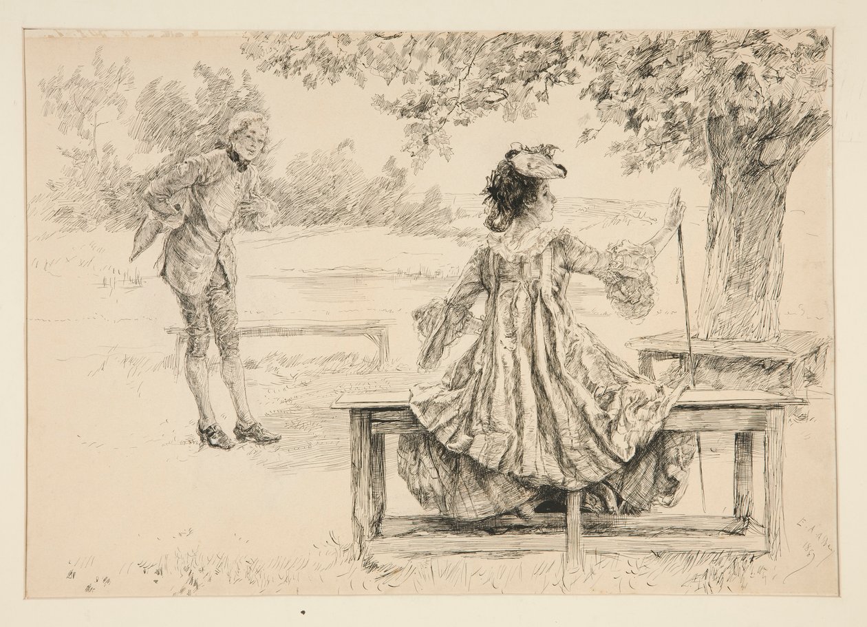İllüstrasyon by Edwin Austin Abbey