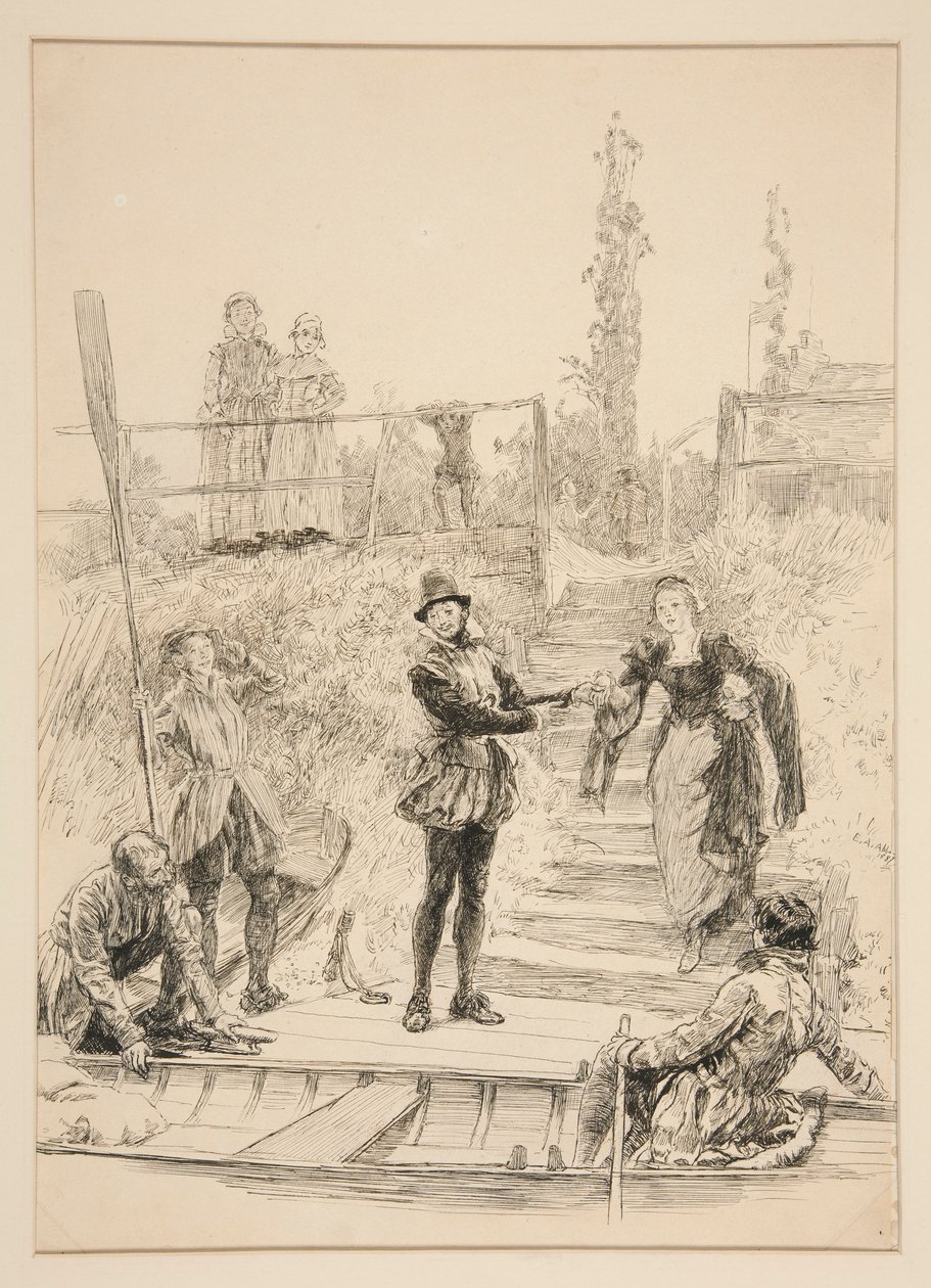 İllüstrasyon by Edwin Austin Abbey