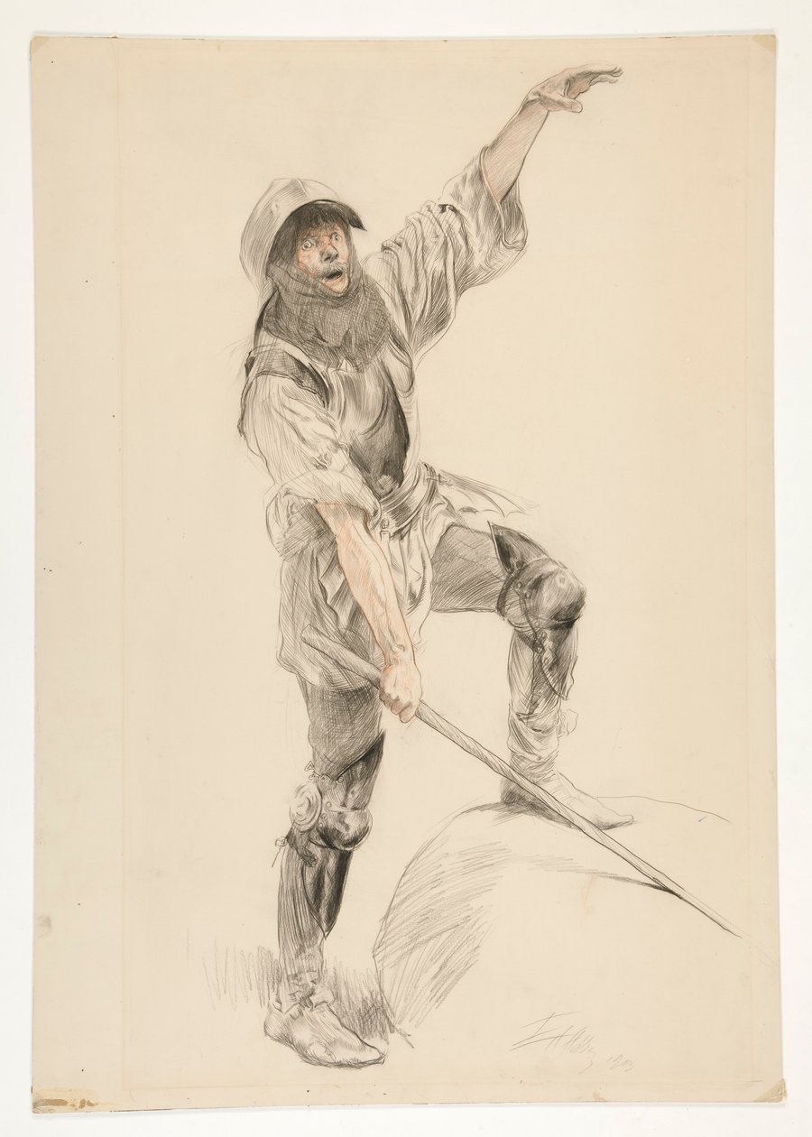 Jack Cade, Kral Henry VI, Kısım II (IV.6) by Edwin Austin Abbey
