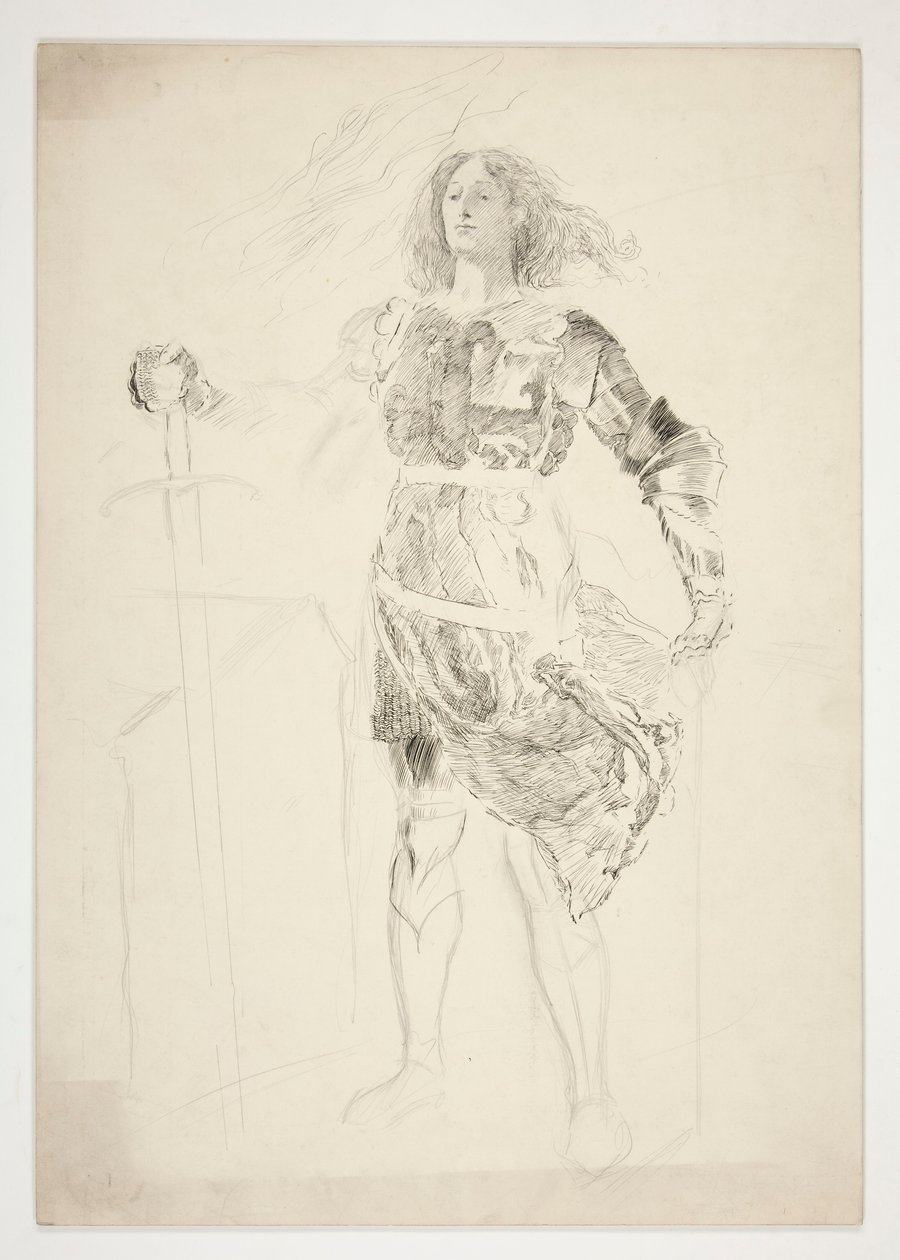 La Pucelle (.1181 için çalışma) - III. Perde, II. Sahne, Kral VI. Henry (I. Kısım) by Edwin Austin Abbey