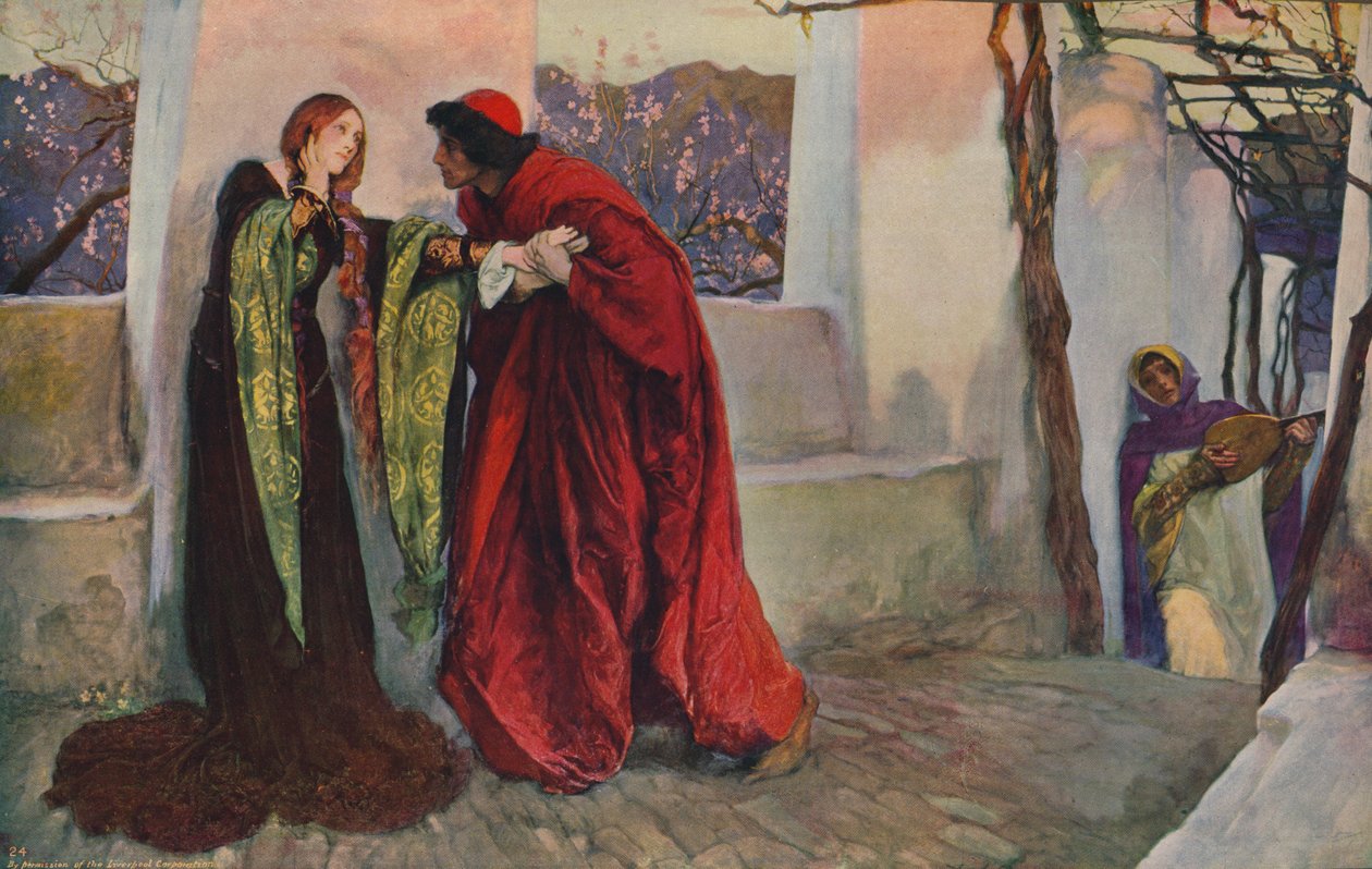 Ey Hanım Madeni, Nerede Dolaşıyorsun, 1899, c1915 by Edwin Austin Abbey
