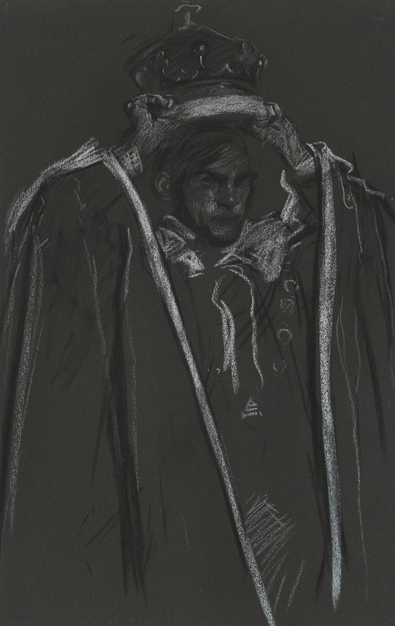 Akran yerleştirme taç giyme topuzu by Edwin Austin Abbey