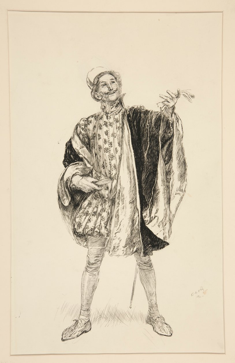 Petruchio, I. Perde, II. Sahne, Hırçın Ehlileştirilmesinden by Edwin Austin Abbey