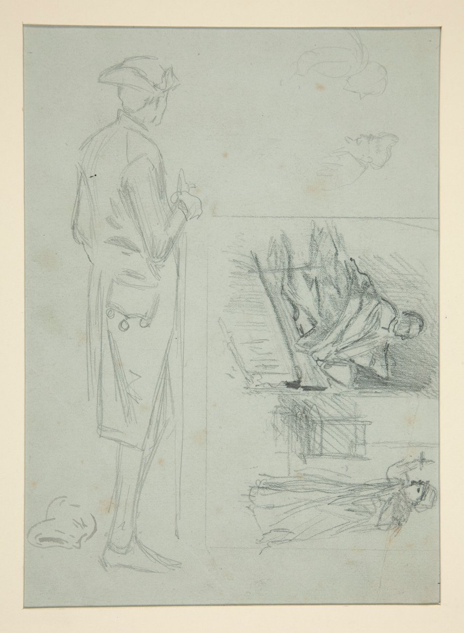 Eskiz sayfası by Edwin Austin Abbey