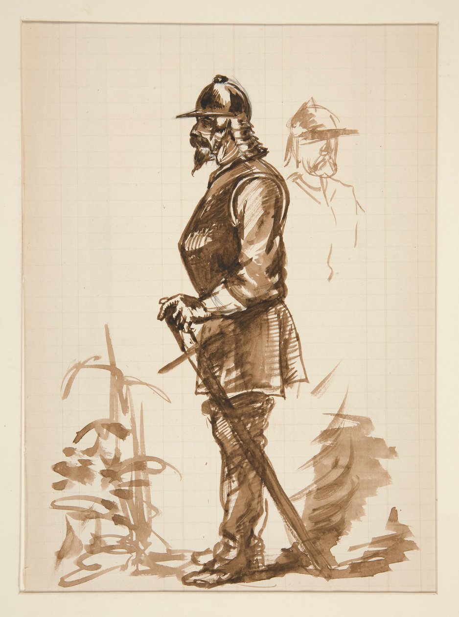 için eskiz by Edwin Austin Abbey