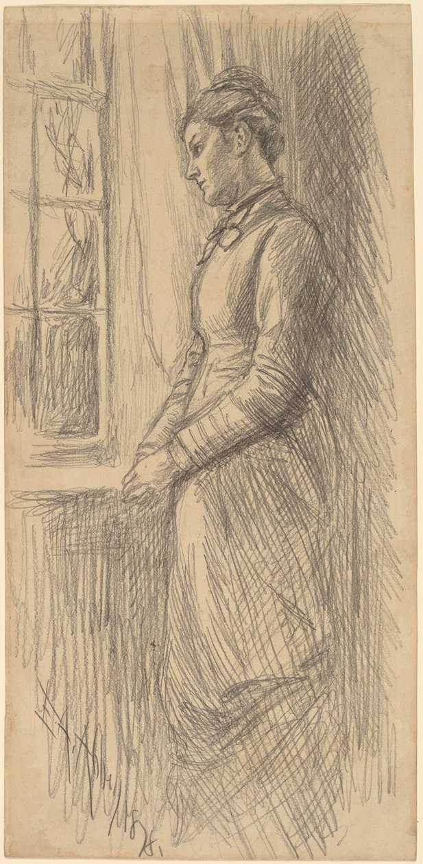Yalnızlık: Bayan Vesta Rollinstall by Edwin Austin Abbey