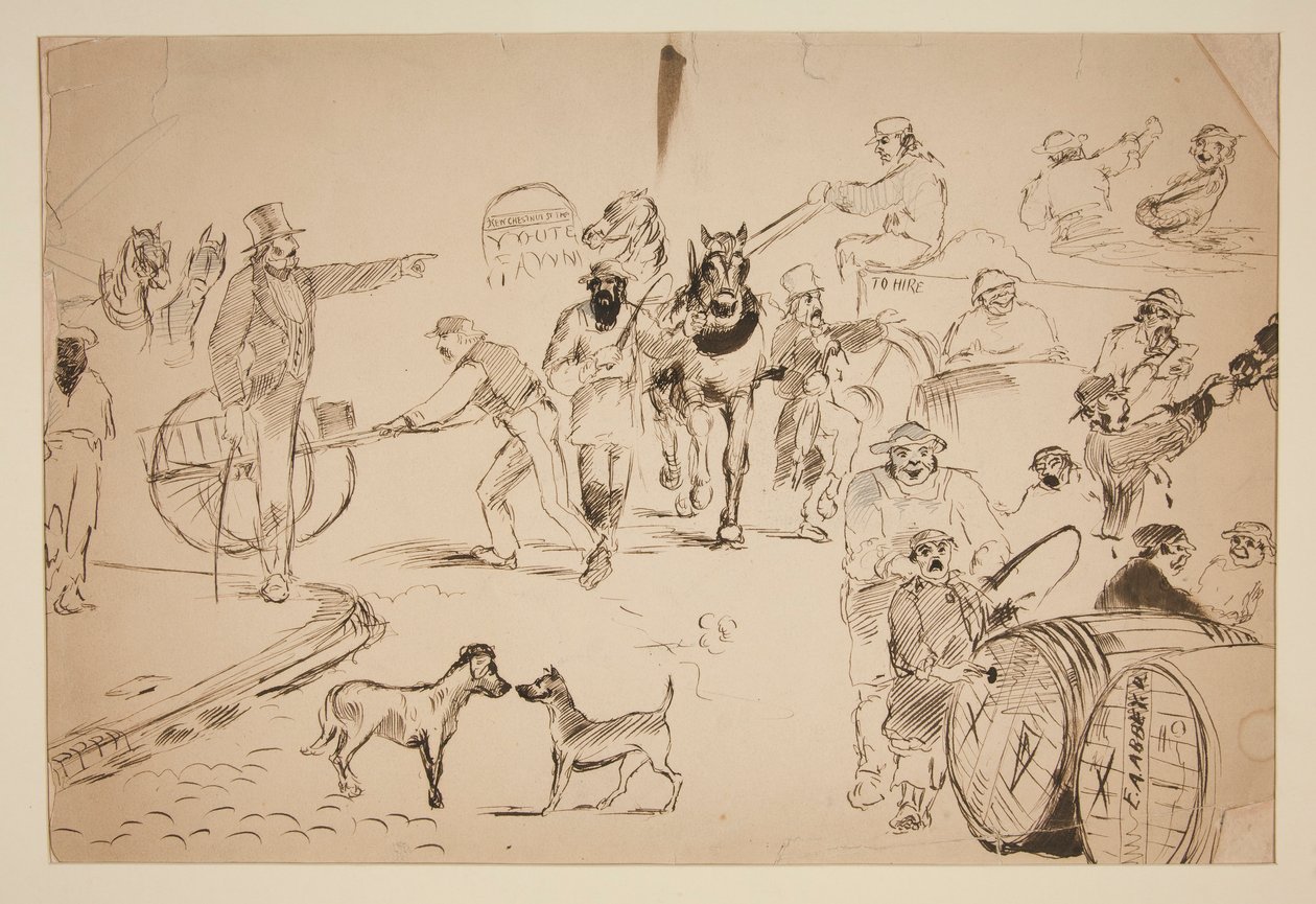 sokak sahnesi by Edwin Austin Abbey