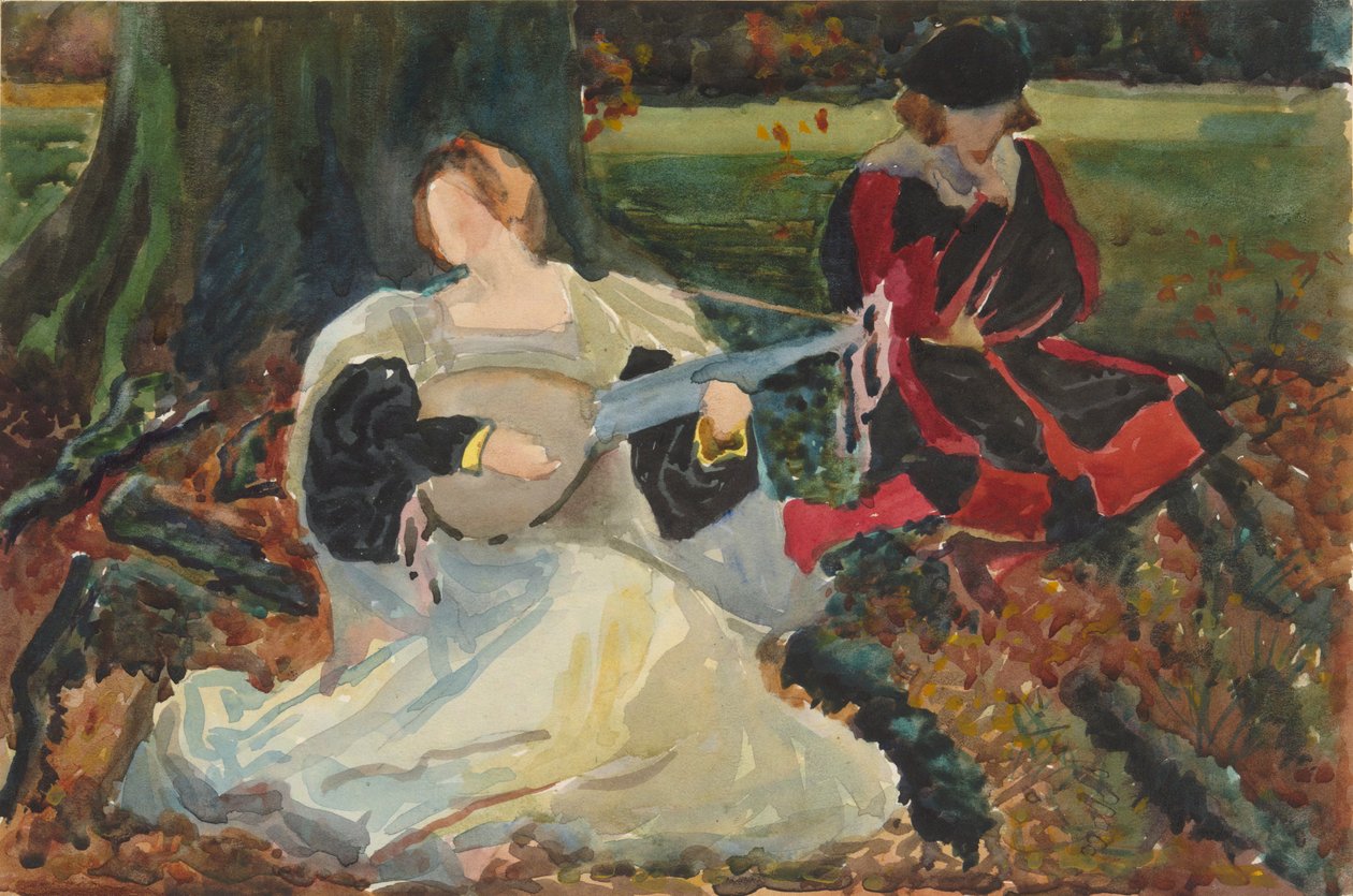 için çalışmalar by Edwin Austin Abbey