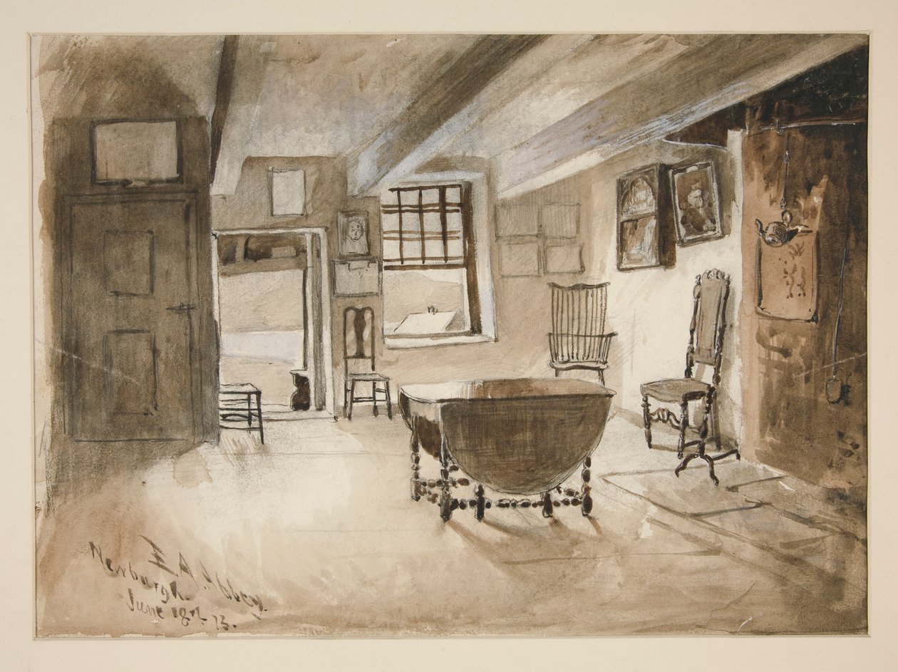 için çalışma by Edwin Austin Abbey