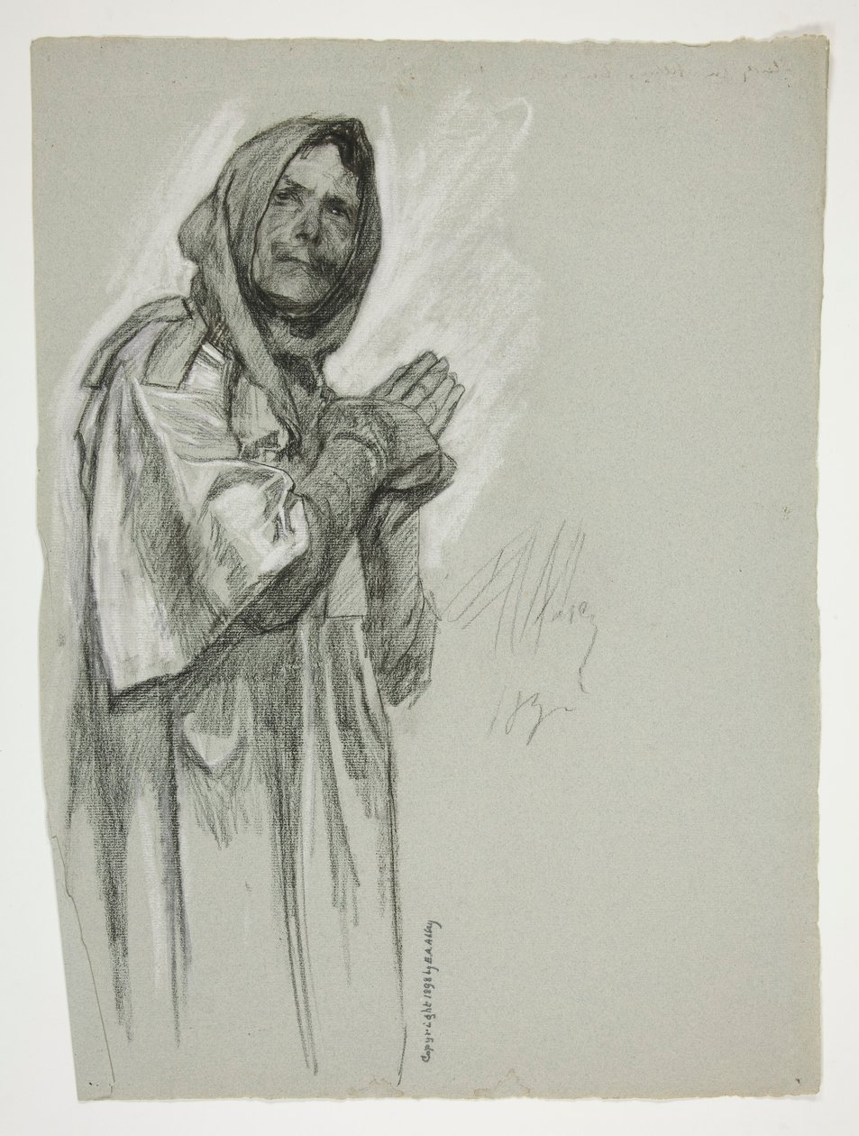 için çalışma by Edwin Austin Abbey