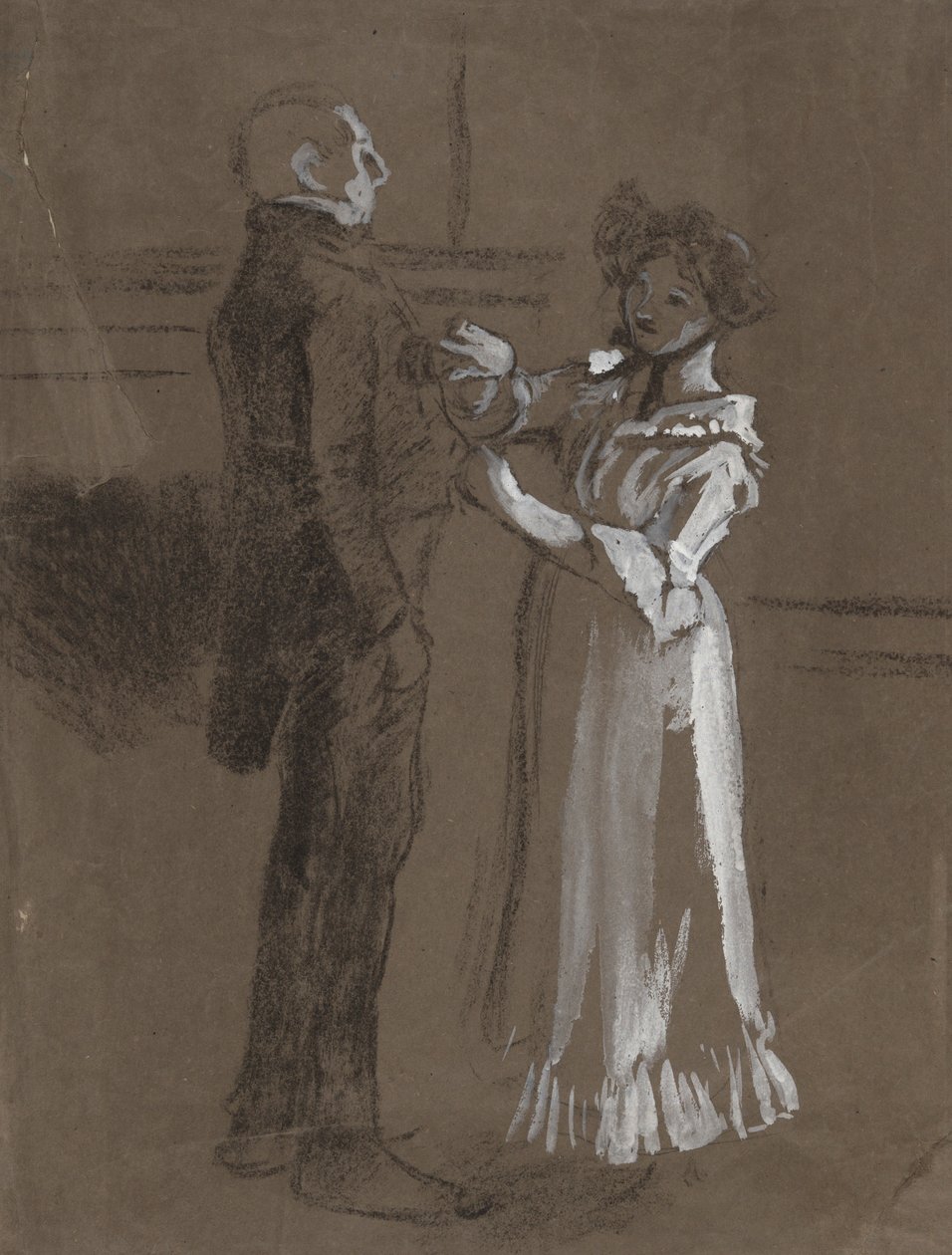 için çalışma by Edwin Austin Abbey