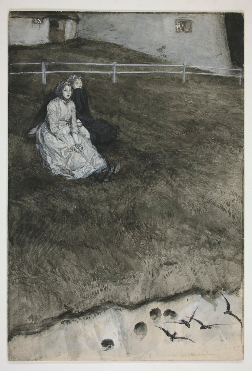 için çalışma by Edwin Austin Abbey
