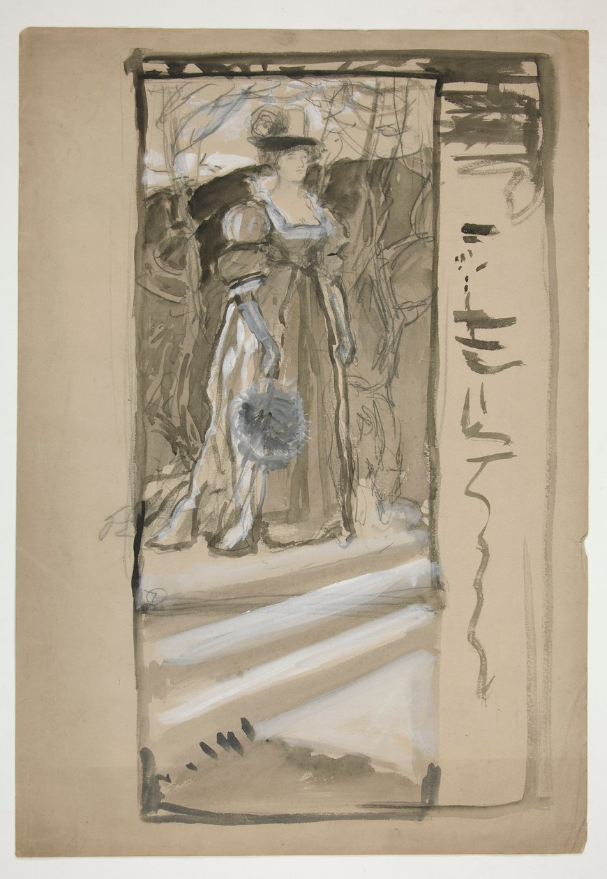 için çalışma by Edwin Austin Abbey