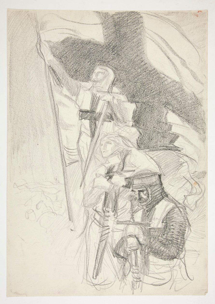 için çalışma by Edwin Austin Abbey