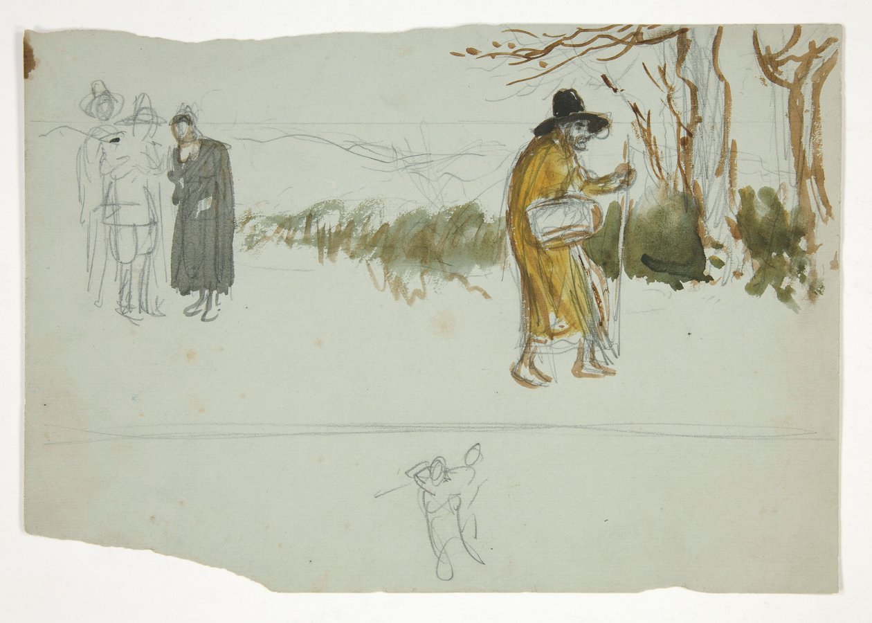 için çalışma by Edwin Austin Abbey