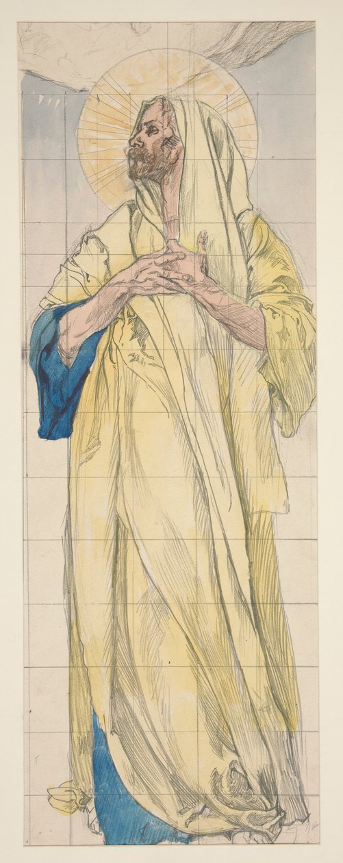 Louis Comfort Tiffany için çalışma by Edwin Austin Abbey