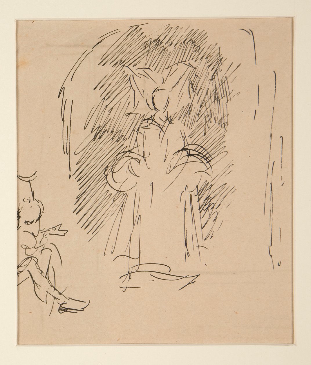 Rahip ve Büyük Hanım için Çalışma (suluboya) by Edwin Austin Abbey
