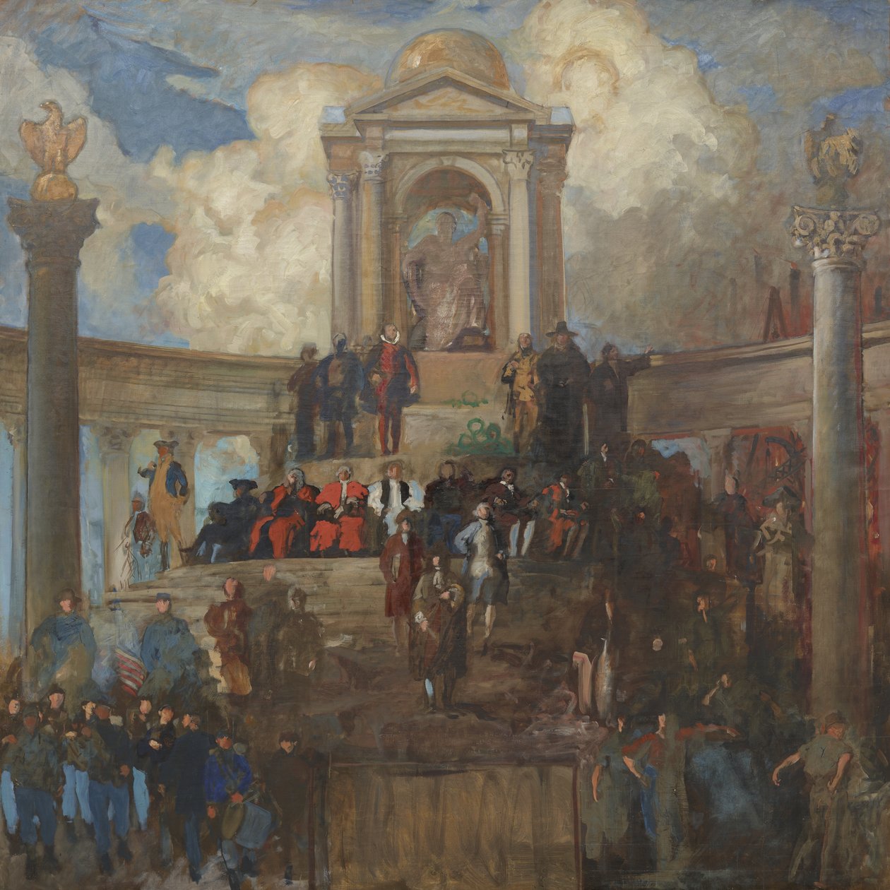 Temsilciler Meclisi Odası için The Apotheosis of Pennsylvania Çalışması, c.1902–11 by Edwin Austin Abbey