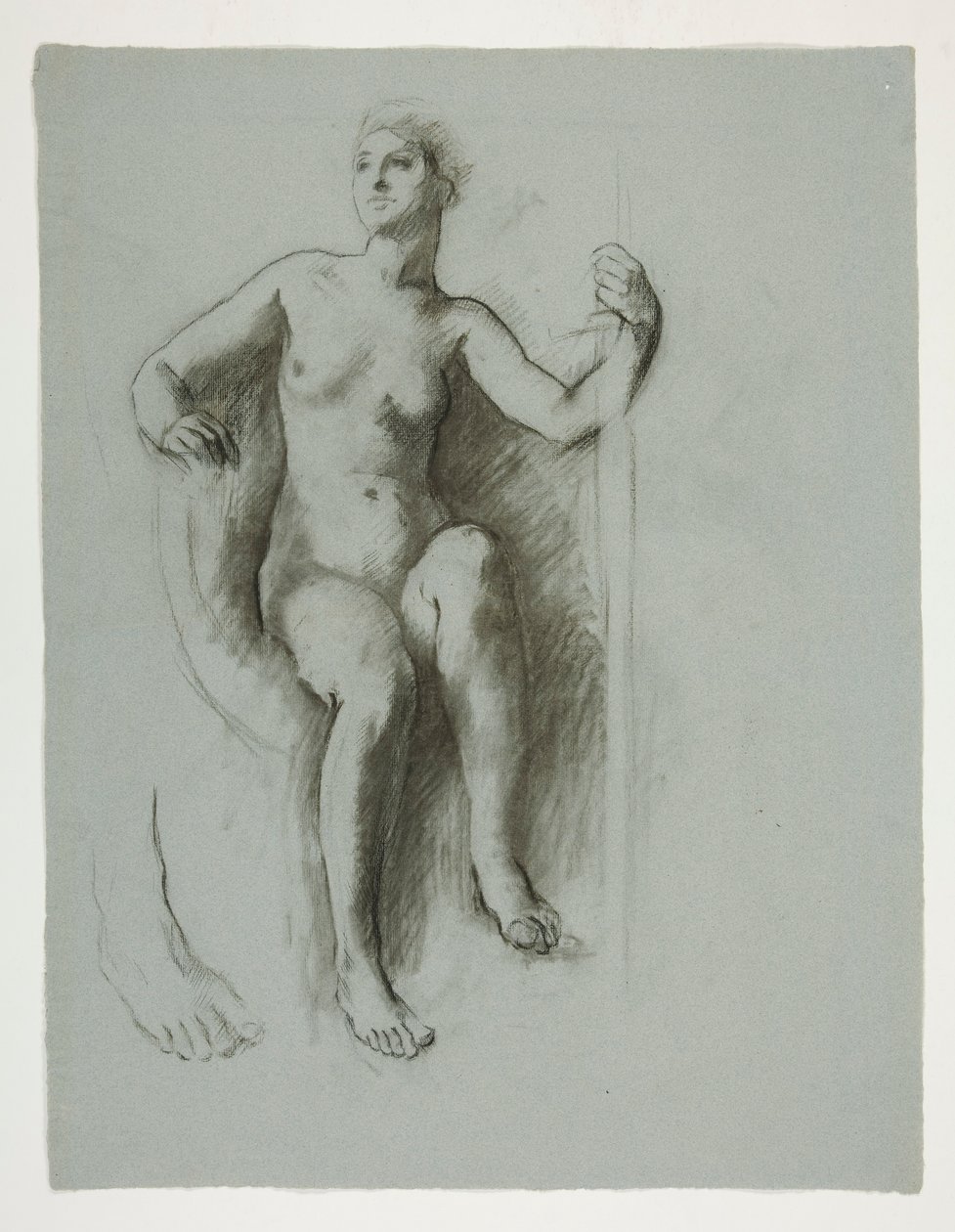 Devlet Dehası figürü için çalışma, by Edwin Austin Abbey