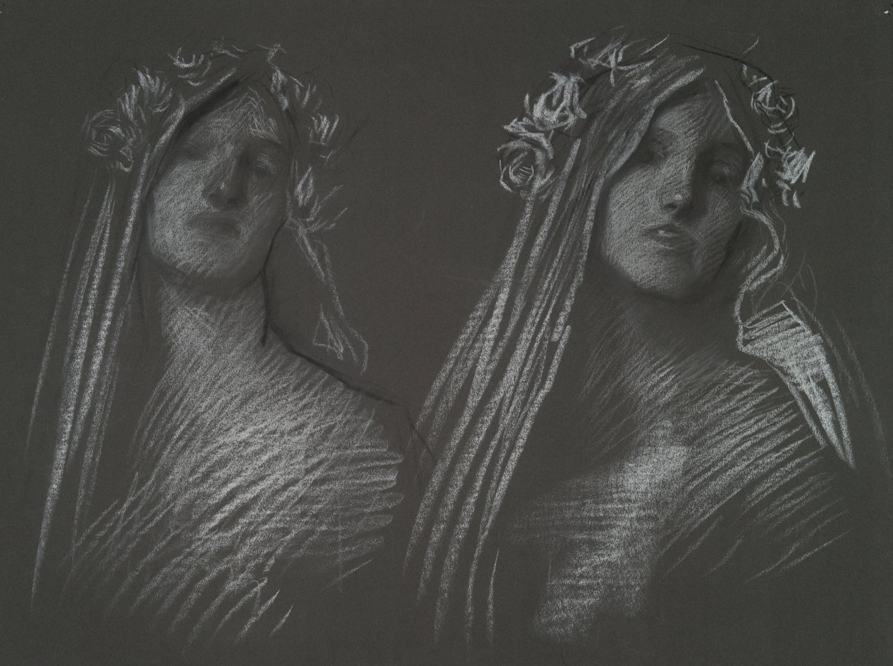 Blanchefleur başkanı için çalışma by Edwin Austin Abbey