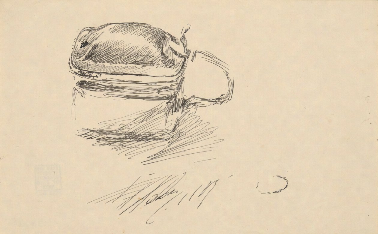 Tankard Çalışması by Edwin Austin Abbey
