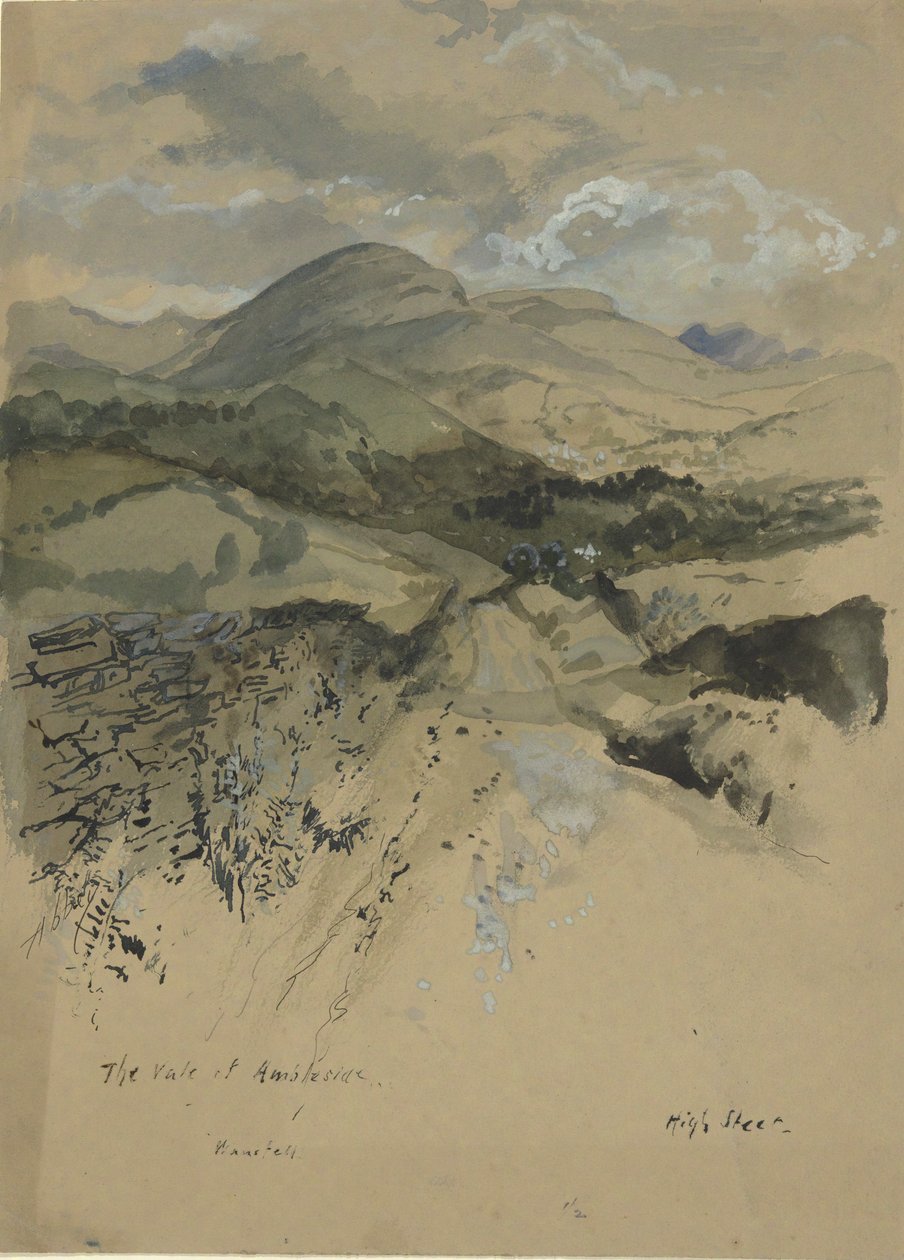 Ambleside Vadisi, Wansfell by Edwin Austin Abbey