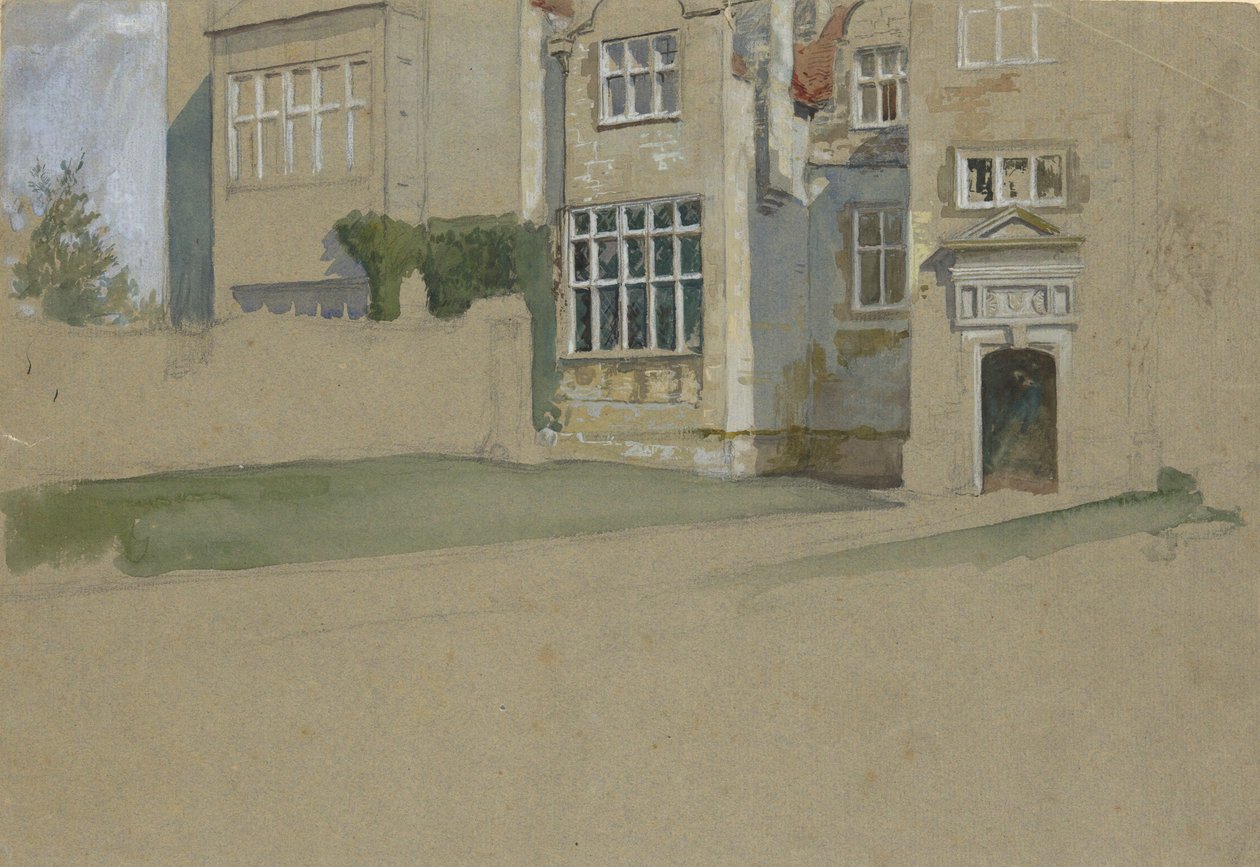 Bir İngiliz Evinin Görünümü by Edwin Austin Abbey
